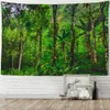 Tapestries Nature Forest Landscape Tapestry Wall Hanging Travel Mattress Studio Living Room Bedroom Background Art Decor