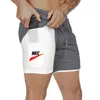 Siłownia marka fitness szorty mężczyźni Summer Sportswear 2 w 1 podwójne sprężanie szorty Męskie dres