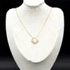 Designer sieraden klaver ketting Nieuwe Klassieke Mode Hanger Kettingen voor vrouwen Elegante 4/Vier Klaver medaillon Ketting Choker kettingen 18K Vergulde gouden meisjes Gift