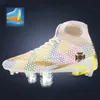 Scarpe antinfortunistiche 2023 Scarpe da calcio alte con punte lunghe Scarpe da calcio per bambini Allenamento in erba Antiscivolo FG Zapatos Scarpe da ginnastica di qualità Futbol 230707