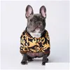 Dog Apparel Classic Flora Printed Pet Coats Ins Fashion Thicken Pattern Pets Jackets Festival Personality Trendy Teddy Bu Dhkft