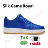 2023 Designer Low Cut 1 Hommes Chaussures De Course De Mode Skateboard AF 1 Une Université Bleu Soie Jeu Royal Sail Ambush Pine Green Tiffany Femmes Baskets Plateforme Formateurs