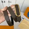 TOP Quality Designer Women Belts Fashion Brown Black Double Sides Leather Gold Buckle Luxury Lady Dress Belts with Box