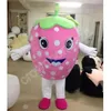 Pink Strawberry Mascot Costumes Cartoon Fancy Suit For Adult Animal Theme Mascotte Carnival Costume Halloween Fancy Dress