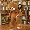 Animaux en peluche en peluche 60-100CM Géant Belle Ours Énorme Peluche Peluche Animal Poupées Grand Ours En Peluche Enfants Jouet Cadeau D'anniversaire Pour Petite Amie Amant L230707