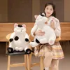 Animali di peluche ripieni 45 cm gatto seduto grasso pigro e bambola sdraiata da 60 cm come un vero peluche kawaii fuzzy gatto realistico e animale di pezza L230707