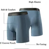 Underpants Long Boxer Men Cuecas Cotton Underwear Male Man Shorts Homme Boxers Plus Size 8XL