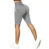 Shorts ativos INFILAR Leggings de cintura alta para mulheres Fitness Yoga Leggins Push Up Running Ciclismo Academia Calças curtas Sportwear com bolsos