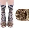 Meias masculinas engraçadas leopardo tigre algodão para mulheres feliz animal kawaii unissex harajuku fofa casual tornozelo alto festa feminina