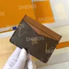 2023 Nouveau COIN CARD HOLDER Womens Mens Designer Fashion Utilisation double face Pocket Luxury Wallet Coins Credit Cards Case Brown Monogramd Plaids Passcard bag with box