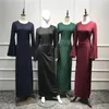 Etnische kleding Mode Hijab Jurk Arabisch Turkije Kaftan Moslimvrouwen Maxi Abaya Dubai Islamitische Ramadan Gebed Kledingstuk Bescheiden gewaad