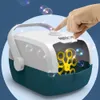 Novelty Games Automatic Bubble Machine Blower Maker Electric Automatic Rocket Soap Bubble Machine Kid Outdoor Wedding Party Toy Children's Toy 230706