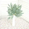 Decorative Flowers 1-3pc Willow Leaf Silk Artificial Green Plant Eucalyptus Home Decoration Fake Garden Theme Supplies