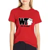 Polos femininas What The Ghost? Camiseta escura Kawaii Clothes Western T Shirts para mulheres