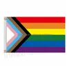 Banner-Flaggen, Regenbogen-Flagge, 90 x 150 cm, Gay und Pride, Polyester, Farbe für Dekoration, 120 Stück T2I51154, Drop-Lieferung, Hausgarten, festlich, P DHT45