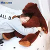 Doldurulmuş Peluş Hayvanlar 60/100cm Büyük Brown Bear Peluş Oyuncaklar Güzel Oyuncak Ayı Peluş Dolgulu Hayvan Yumuşak Bebek Yastığı Yastık Oyuncakları Kızlar İçin Doğum Günü L230707