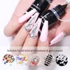 Nagellack 10g Nagellim för Stick The Drill Transparent Nagellim Soak Off UV LED Nail Art Gel Lack 230706