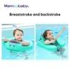 Sand Play Water Fun Mambobaby Solid Non-inflatable Baby Swimming Float With Canopy born Lying Ring Pool Toys Infant Swim Trainer Floater Dropship 230706