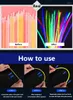 Decorazione del partito 100pcs / 50pcs Glow Sticks Fluorescenza Light In The Dark Bracciale Collana Neon Matrimonio Compleanno Puntelli Decor