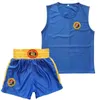 Shorts masculinos Muay Thai MMA Boxe Shorts Conjunto Kickboxing Sanda Sport Jersey Calças Curtas Artes Marciais Colete Roupas de Academia 230707