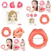 Party Favor 3 Couleurs Sile Caoutchouc Visage Plus Mince Exerciseur Lèvres Oral Bouche Muscle Tendeur Anti-âge Rides Masr Soins Goutte De Dh4L7