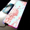 Tapis de souris Poignet Rose Sakura Paysage Tapis de souris Anime Accessoires Tapis de table Ordinateur portable Gamer Gaming Led Extended Pad Tapis d'ordinateur Tapis d'ordinateur portable R230707