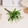 Decoratieve Bloemen 10 Bundels Kunstmatige Groene Planten Bruiloftsdecoratie DIY Arrangementen Lelie Middenstukken The Valley Plastic