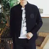 Men's Casual Shirts Autumn Chinese Cotton And Button Long Sleeve Shirt High Quality Loose Fitting Embroidery Linen