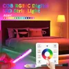 RGBIC COB rinnande vatten LED Strip Light WS2811 5M 10M 15M 20M DC24V Adresserbar Dream Color Horse Race Touch Fjärrkontrolllampa