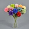 Ny ankomst konstgjord siden lök blomma Big Chrysanthemum Scallion Ball Flower Single Branch Wedding Home Party Chrismas Decoration Table Centerpieces