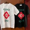Erkek Tişörtler Dropping Kazabaşa T-Shirts Elmas Çift Düğmesi Baskı Kısa Kol Üstleri 3xl Pamuk Tişörtleri Erkekler İçin Kadınlar T230707