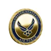Artes e Ofícios Moeda comemorativa para oficiais DAD da Força Aérea dos Estados Unidos Distintivo de metal Moeda comemorativa para militares europeus e americanos