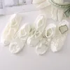 Femmes Chaussettes D'été Mince Creux Cristal Cool Respirant Fleurs Blanc Invisible Bateau Maille Ultra-mince Calcetines Mujer