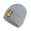 Berretti Cappello unisex Misto cotone Solido Caldo Morbido Cappelli lavorati a maglia Uomo Cappellini invernali Skullies da donna Berretti per ragazza Goccia di ananas