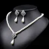 New Pearl bead Necklace Suit for Women's Light Luxury Small and Versatile Sweater Chain Bone Alloy women fashion jewelry set 230628