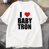 Мужские футболки я люблю футболку Babytron Men Men Rapper Tshirt The Withtyboyz Streetwear Harajuku Cotton Unisex Casual с коротким рукавом Tee Y2K негабаритный 230707