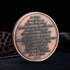 Artes e ofícios Red cobre cozimento tinta liga de zinco metal relevo tridimensional medalha comemorativa de artesanato