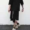 Men's Shorts Men's Breeches Irregular Patchwork High Street Sports Half Shorts Korean Fashion Loose Wide Leg Short Pant Y2k Clothes 230706