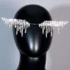 chaîne de visageAccessoires Strass Boule Mysterious Fringe Cadre pour les yeux Festival de musique Bijoux en diamant complet Bijoux de créateur Facechain