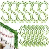 Fiori decorativi Viti di edera per camera da letto 12 pezzi Foglie verdi finte Piante artificiali da appendere Decorazioni da parete per feste di matrimonio