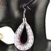 Boucles d'oreilles pendantes UKEBAY 2023 bijoux en maille faits à la main rose perle femmes mode luxe grande goutte gothique bijoux cadeau d'anniversaire