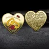 Arti e Mestieri Moneta Confessione Festa di San Valentino pesca regalo moneta regalo a forma di cuore Moneta commemorativa