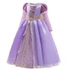 Robes de fille Raiponce Costume Princesse Robe pour Enfants Anniversaire Carnaval Halloween Fête Fantaisie Filles Vêtements Cosplay Tangled Costume Ensemble 230706