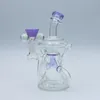 Pipa da 7 pollici 14 mm Lucky Bong in vetro Bong Recycler Pipa da fumo narghilè con ciotola