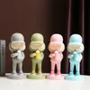 Decorative Objects Figurines 10 26cm Nordic Cool Boys Statue Pop Art Street Drinking Juice Hip Hop Sculpture Modern Office Home Decor Gift 230707