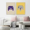 Video colorato videogiochi dipinti controller giochi di gioco Poster Postato di gioco retrò Immagine artistica da parete per bambini Regali decorativi del soggiorno per ragazzo senza cornice