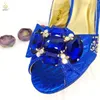 Chaussures Habillées QSGFC Sac Tridimensionnel Noble Bleu Royal Avec Des Talons Hauts Élégants Design Italien Ensemble Africain Pour Dames