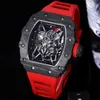 Luxe RicharMilles horloge Mechanisch uurwerk Horloge Zwitsers uurwerk Topkwaliteit Sportstijl Zakelijk Vrije tijd Rm35-02 Tape HBVM