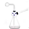 Venta al por mayor Precio más barato Cute Glass Oil Burner Bong Water Pipes con Thick Hookah Pyrex Recycler Hand Dab Bongs para fumar Small Rig Pipe con Oil Pot