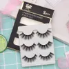 Faux cils costume fille yeux beauté cils maquillage 3D faux cils sont minces réalistes confortables doux nu et multicouche 3 paires/boîte haute qualité expédition rapide